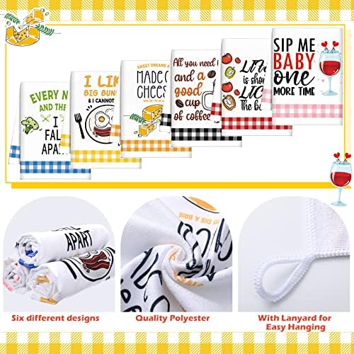 Redbaker 6 Pcs Funny Kitchen Towels - Image 3