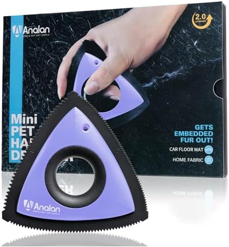 Analan Mini Pet Hair Remover for Car Detailing Dog Hair Tool Brush by ANALAN