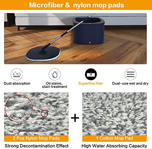Flat Floor Mop and Bucket System Set - Image 4