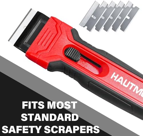 HAUTMEC 100 Pack Single Edge Razor Blades, Heavy Duty Edge Blades, Ultra Sharp - Image 2