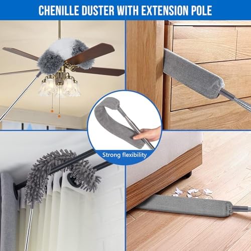 UIMO Microfiber Feather Duster 5-in-1 Kit - Image 2