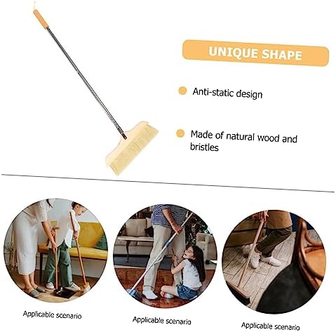 Indoor Broom with Soft Bristles and Stainless Steel Handle - Image 5