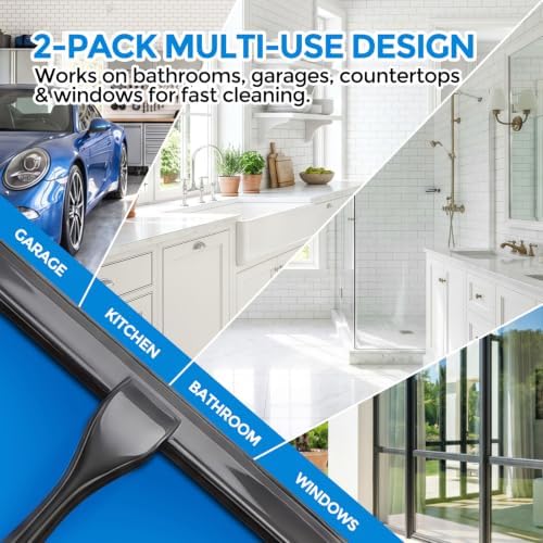 zaa Shower Squeegee for Glass Doors, 2 Pack - Image 2