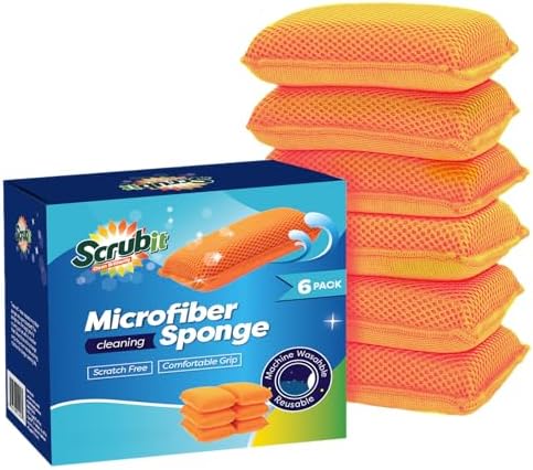 Commercial Miracle Microfiber Kitchen Sponge by Scrub-It by SCRUBIT