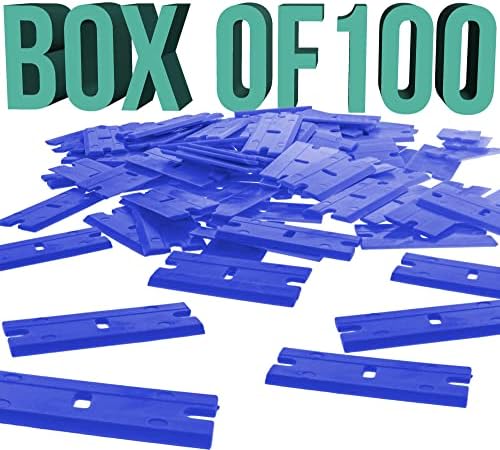 TCP Global 100 Piece Plastic Razor Scraper Blades - Image 4