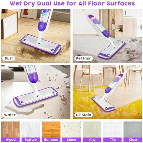 Reusable Mop Pads for Swiffer PowerMop, Mop Refills for Multi-Surface Floor - Image 4