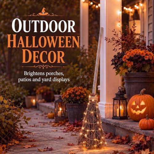 Seenelling 48" Halloween Witch Broom - Image 6