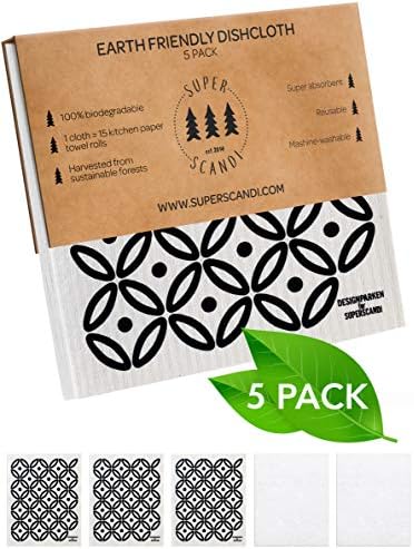 SUPERSCANDI 5 Pack Swedish Dishcloths - Image 2