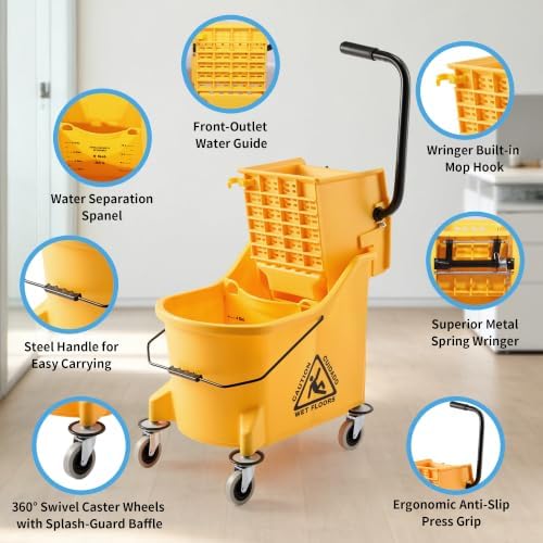 44 QT Commercial Mop Bucket - Image 2