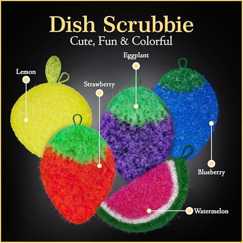 Dish Scrubbie Non-Scratch Dish Scrubber-Long Lasting & Odorless, Safe on - Image 2