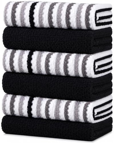 Bumble Kitchen Towels 6 Pack 100% Cotton 16"x26" by BumbleTowels