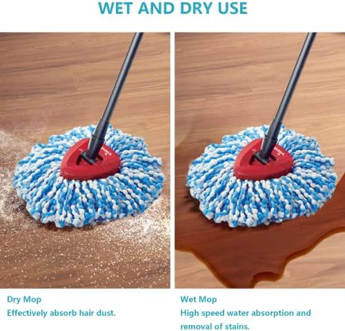 4 Pack Spin Mop Replacement Heads Compatible - Image 6