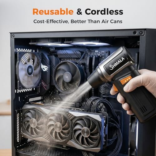 150000RPM 2 in 1 Air Duster & Vacuum, Cordless Electric Compressed Air Duster - Image 5