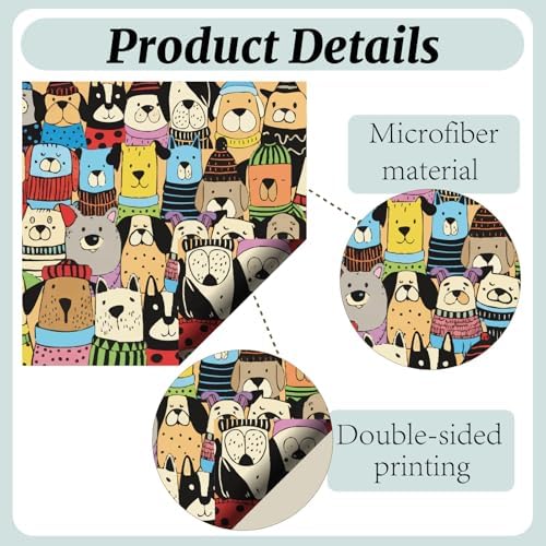 CREATCABIN 6Pcs Glasses Cleaning Cloth Microfiber Lens Cleaning Cloths Reusable - Image 3