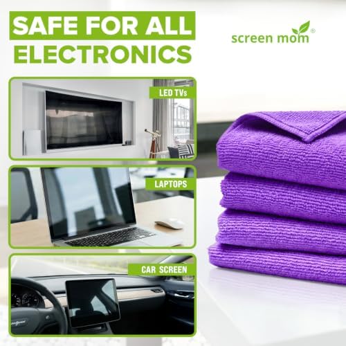 Screen Cleaner 4-Pack Microfiber Cloths - Image 3