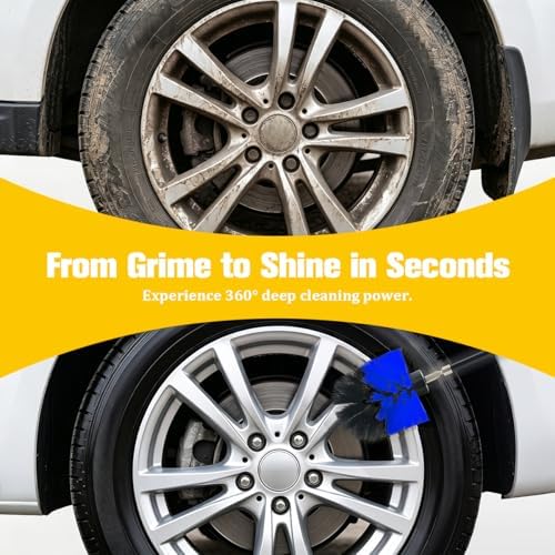 4PCS Car Drill Brush Attachment Set, Vehicle Power Scrub Drill Cleaning Brush - Image 3