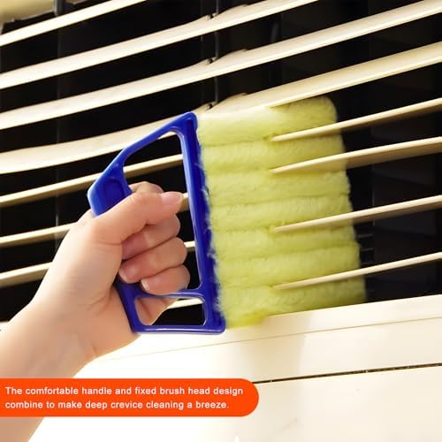 2 PCS Blind Cleaner Duster Tool, 7 Finger Handheld Duster Window Shutters - Image 4