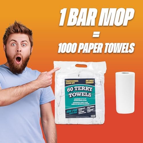 Arkwright TT60 Terry Cloth Rags, 100% Cotton Cleaning Towels - Image 3