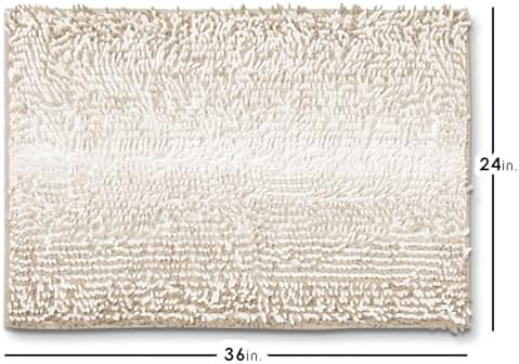 Hearth & Harbor Bathroom Rugs, Chenille Bath Mat - Image 3