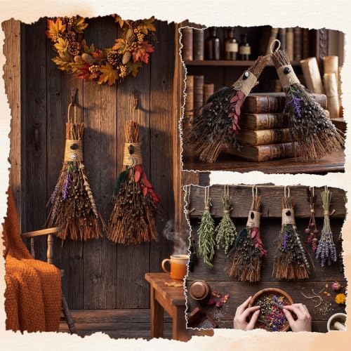 Hotop 2 Pack Scented Cinnamon Brooms Mini Witch Brooms 9x4 Inch - Image 4