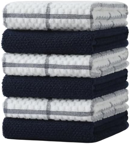 100% Cotton Kitchen Dish Towels, 6 Pack by Unknown