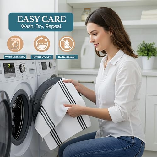 Casa Platino Kitchen Towel Set 8 Pc - Image 3
