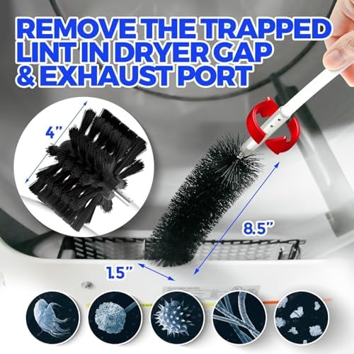 Holikme Dryer Vent Cleaner Kit - 25Ft Flexible Lint Brush - Image 4