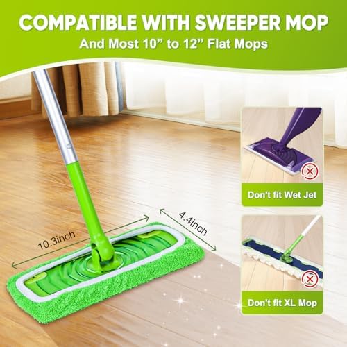18-Pack Reusable Mop Pads Compatible - Image 2