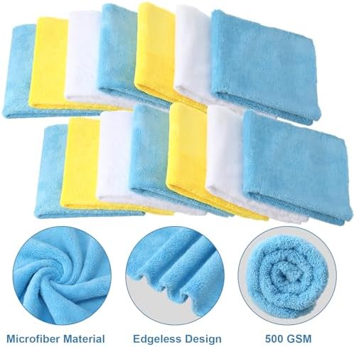 Shimeyao 30 Pcs 16 x 16 Inch edgeless Microfiber Plush Towels - Image 3