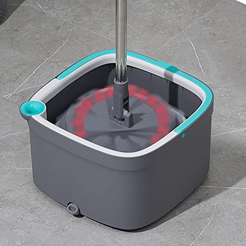 True & Tidy® SPIN-800 TrueClean Mop and Bucket System Upgraded Version w/Side - Image 4
