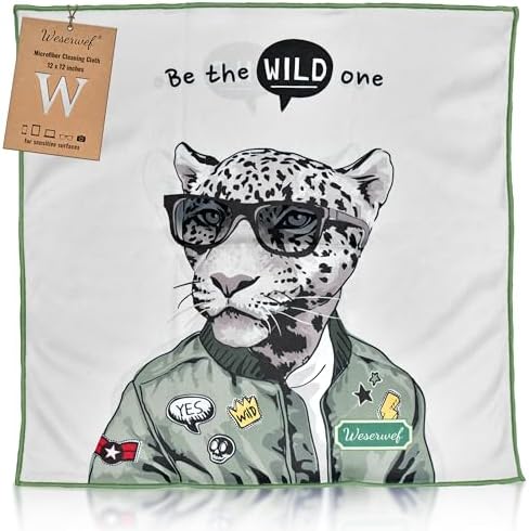 WESERWEF Design Microfiber Glasses Cleaning Cloth – Premium Cleaning Cloth by WESERWEF%C2%AE