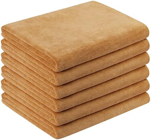 JML Large Microfiber Bath Towels, 6 Pack by JML