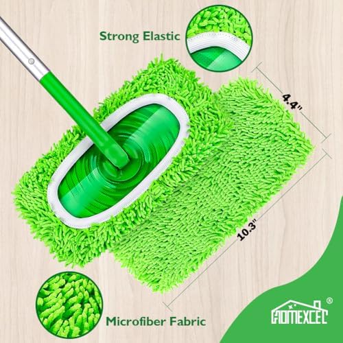 HOMEXCEL Reusable Microfiber Mop Pads Compatible - Image 3