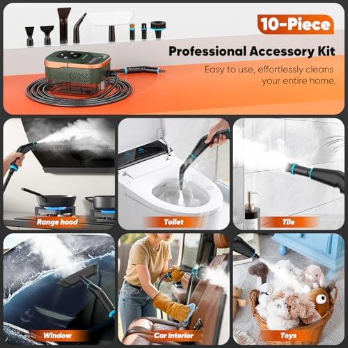 Steam Cleaner for Home, Pressurized Handheld Steamer - Image 7