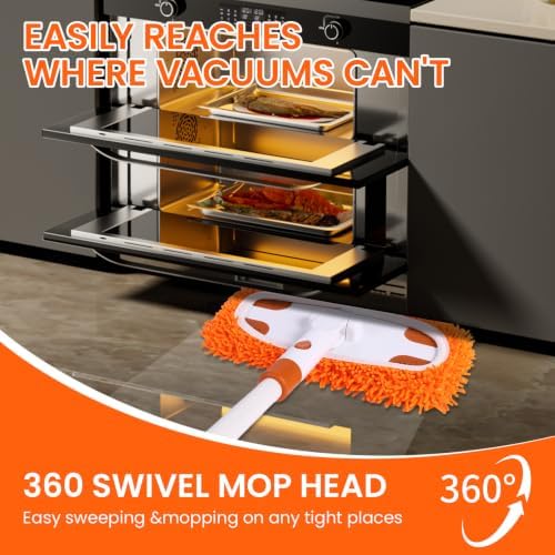 Sweeper Mop System with 3 Reusable Microfiber Mop Pads - Image 5