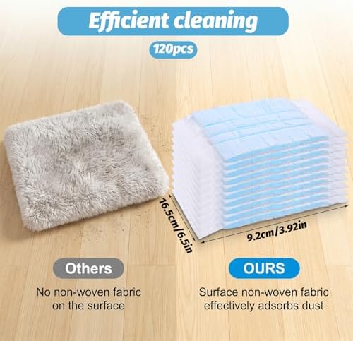 120 Pcs Disposable Heavy Duty Duster Refills, Bulk Electrostatic Duster Refills - Image 2