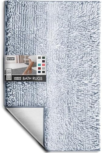 Hearth & Harbor Bathroom Rugs, Chenille Bath Mat by HearthHarbor