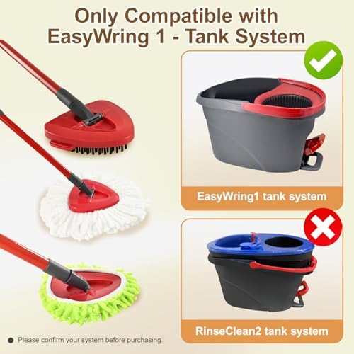 6 Pack Mop Heads Replacement for Ocedar EasyWring 1 Tank Spin Mop System - Image 2