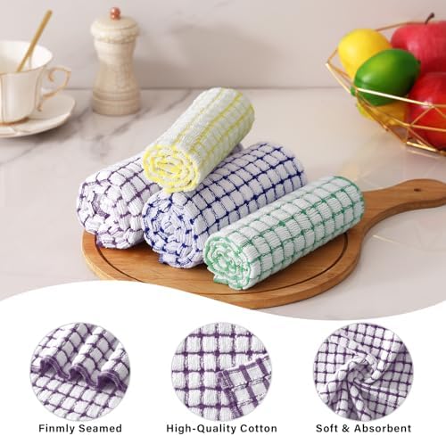 Kitinjoy Cotton 10 Pack Terry Kitchen Dish Cloths - Image 3