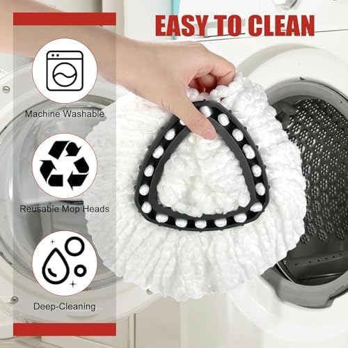 Mop Replace Head, Spin Mop Replacement Head Easywring 1-Tank System, Easy - Image 4