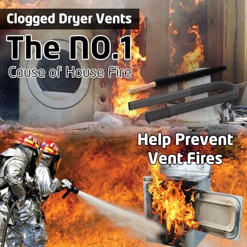 PetOde 2Pcs Dryer Vent Cleaner Kit Universal Vacuum Hose Attachment & Brush - Image 7