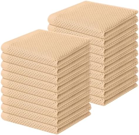Homaxy 100% Cotton Waffle Weave Kitchen Dish Cloths 18-Pack by Homaxy