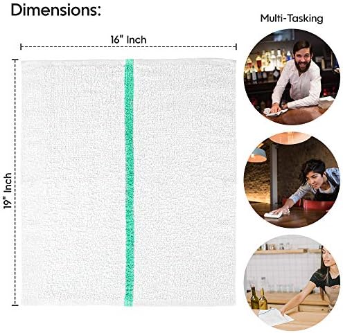 Nabob Wipers Kitchen Bar Mop Terry Towels 12 Pack - Image 2