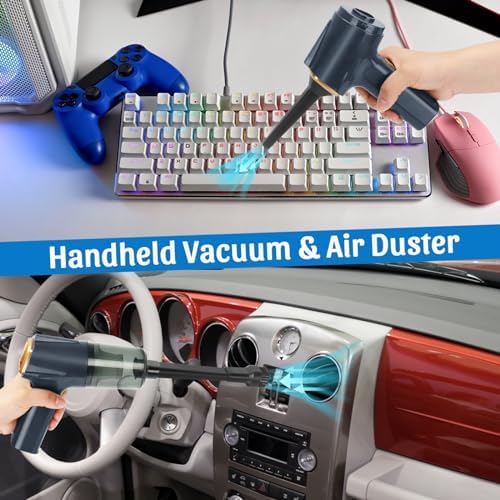 12000Pa Cordless Handheld Vacuum Cleaner, High Power Car Vacuum and Air Duster - Image 2