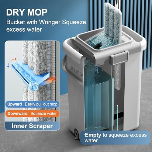 JOYMOOP Mop and Bucket Set for Floor and Wall Cleaning, Commercial and - Image 3