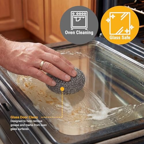 PAMI Heavy Duty Stainless Steel Sponge Scrubbers, Non-Scratch - Image 7