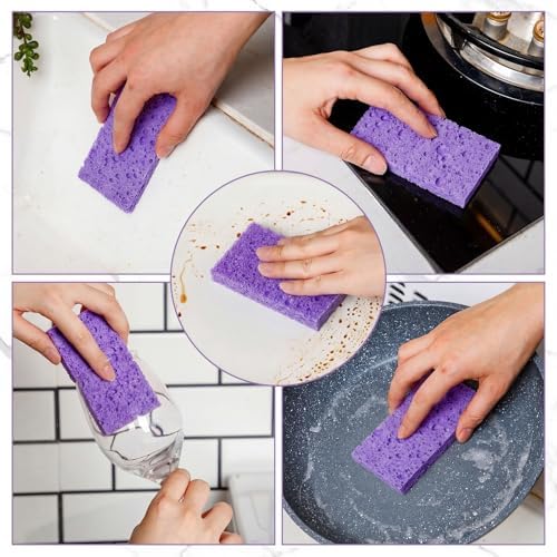 Zhengmy 100 Pcs Sponges Bulk Sponges Kitchen Compressed Sponge - Image 4