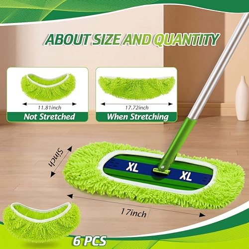 Toulite 6 Pcs Reusable Mop Refill Pads Replacement Compatible - Image 2