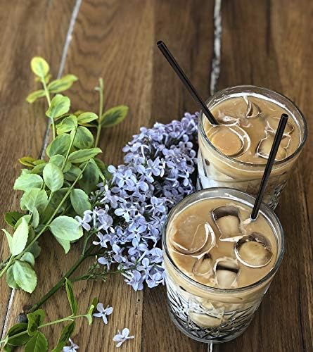 Hiware 12-Pack Black Stainless Steel Straws Reusable - Image 5