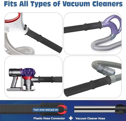 PetOde 2Pcs Dryer Vent Cleaner Kit Universal Vacuum Hose Attachment & Brush - Image 2